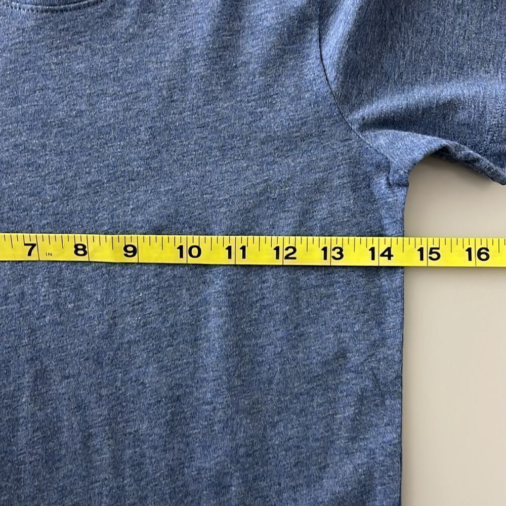 NWT Everlane The Organic Cotton Crew Tee in Heathered Blue Size XXS - Picture 7 of 11